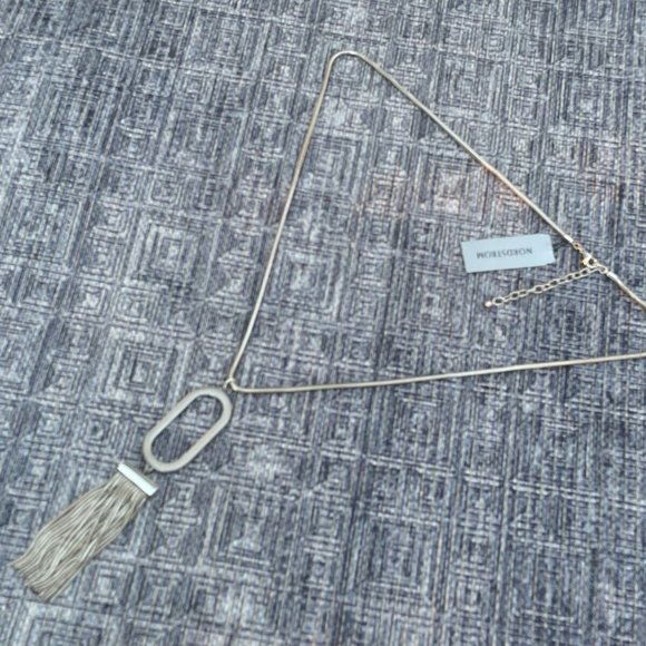 HALOGEN Necklaces silver Tone Snake Chain Geometric Shape Women Pendant - Picture 2 of 8